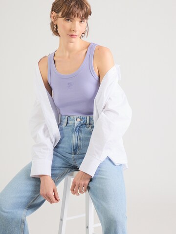 HUGO Топ 'Datamia' в лилав: отпред