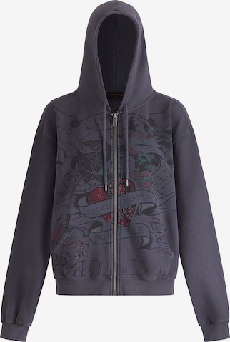 Ed Hardy Collegetakki värissä harmaa: etupuoli