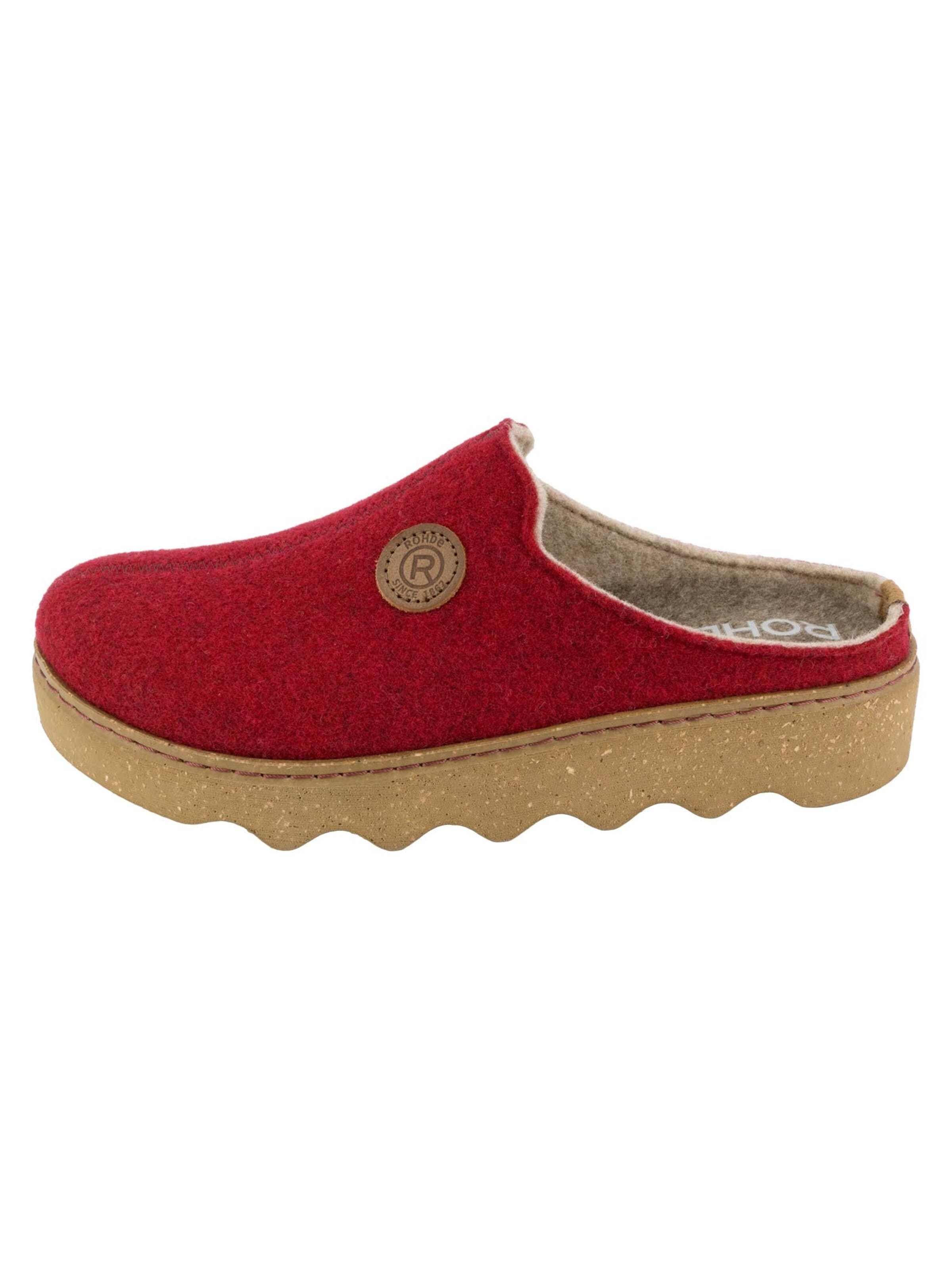 ROHDE Clogs 'Foggia-D' in Rood: voorkant
