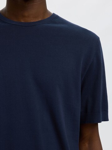 T-Shirt SELECTED en bleu