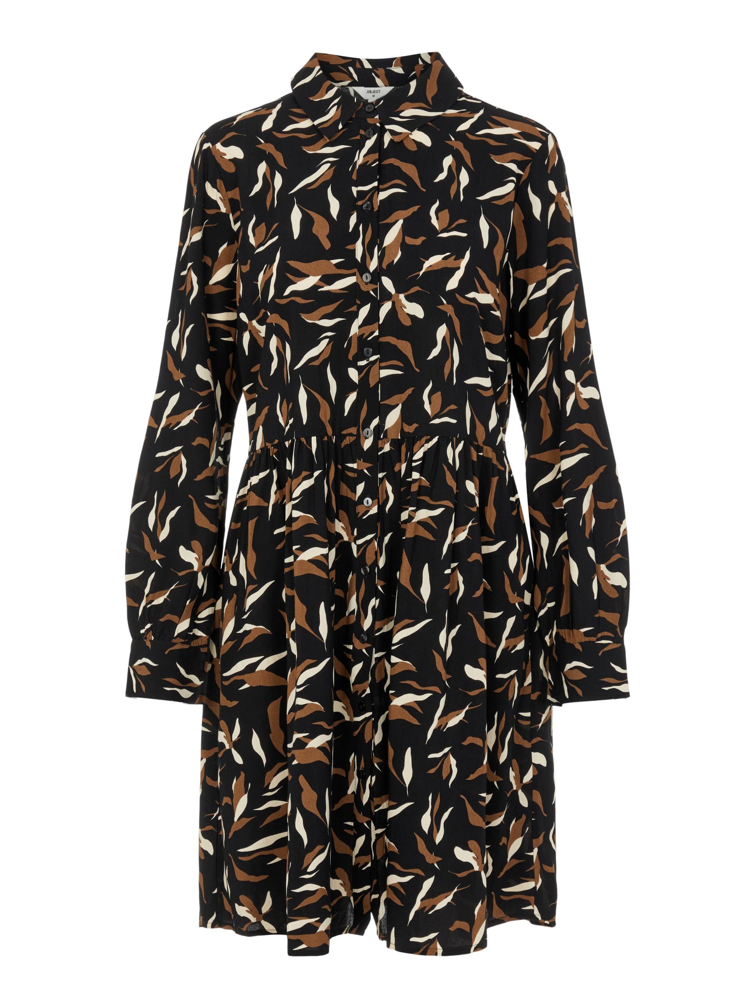 Frauen Kleider OBJECT Kleid in Schwarz - ZP68550 Frauen Kleider OBJECT Kleid in Schwarz - ZP68550