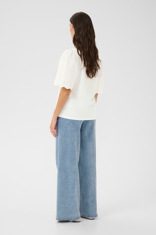 Cream Blouse 'Daye' in Wit