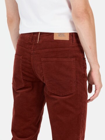 CAMEL ACTIVE Regular Regular Fit 5-Pocket Cordhose in Rot