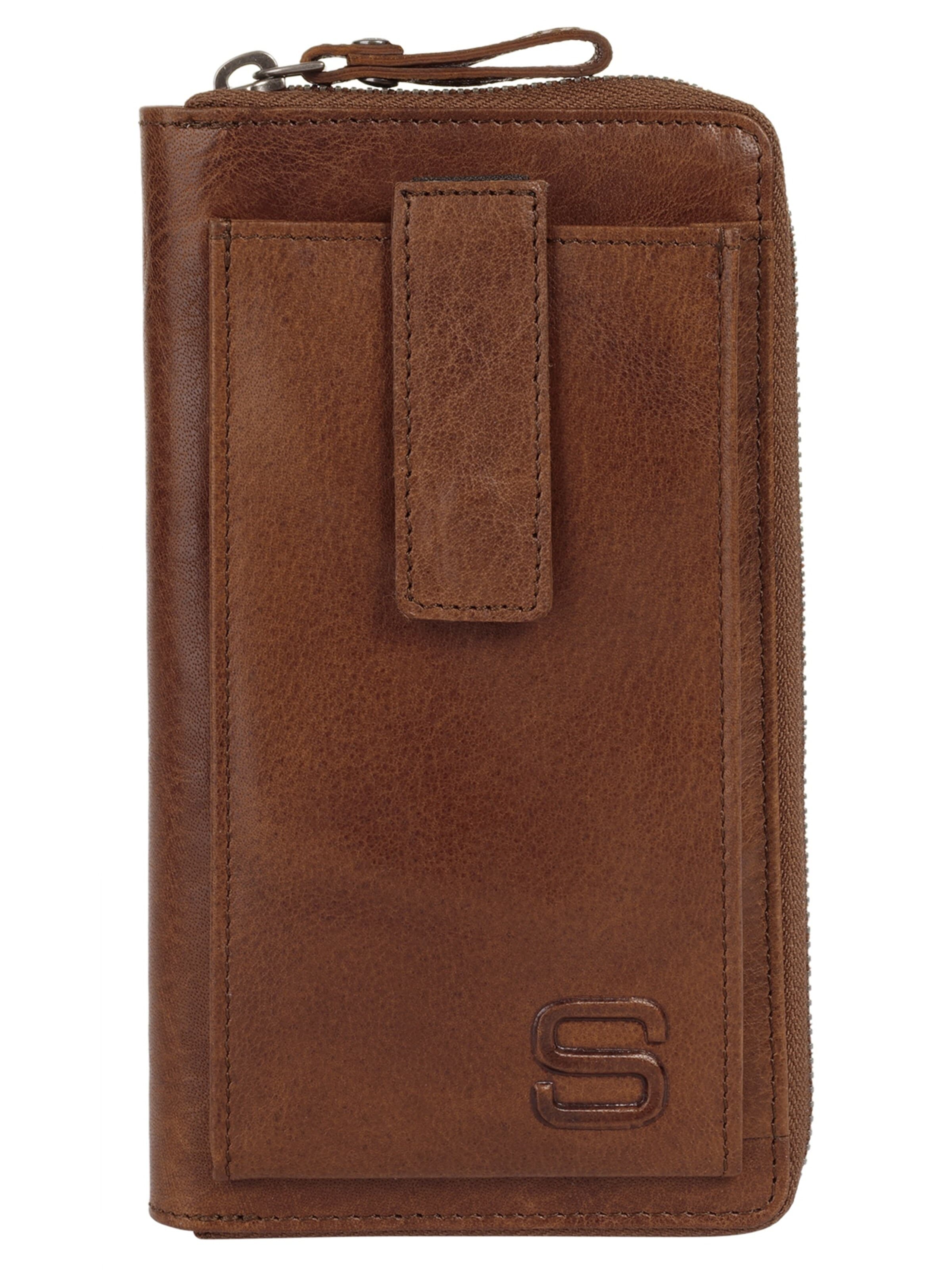 Spikes & Sparrow Wallet in Brown: front