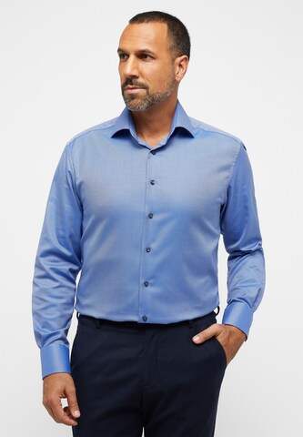 ETERNA Comfort Fit Hemd in Blau: Vorderseite