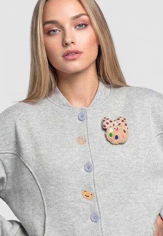 MYMO Sweatjacke in Grau