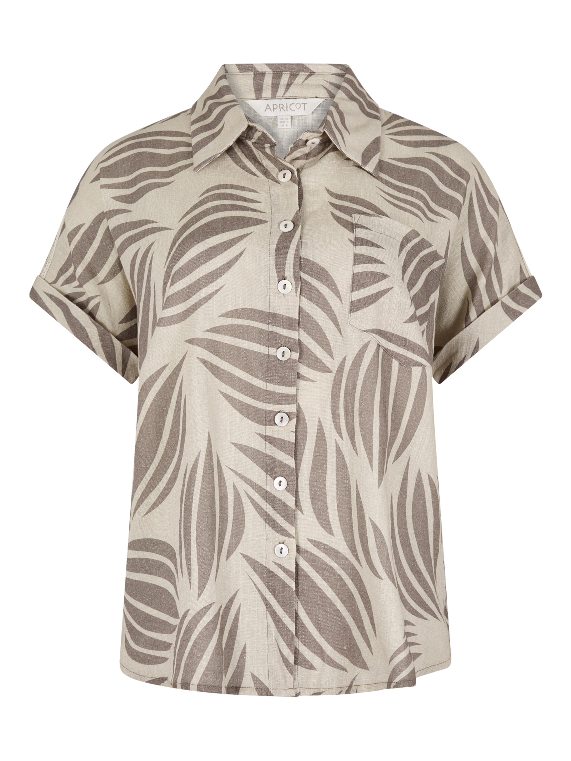 Apricot Blouse ' ' in Grey: front