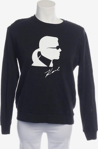 Karl Lagerfeld Sweatshirt & Zip-Up Hoodie in XS in Black: front