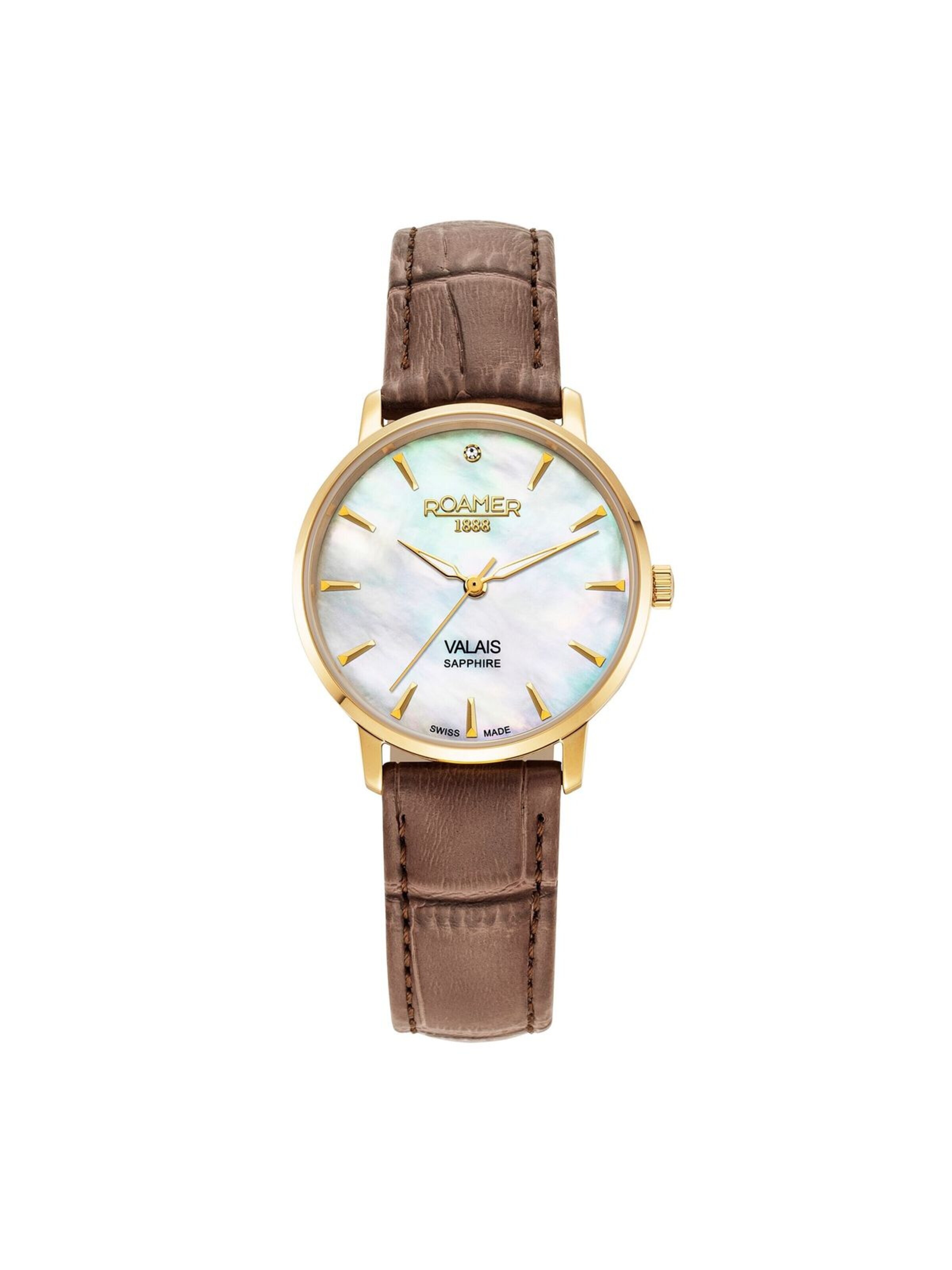Montre à affichage analogique 'Roamer - Date watch Valais Ladies Interchangeable Box Set - Quartz  - Watch case width: 32 mm' Roamer en blanc