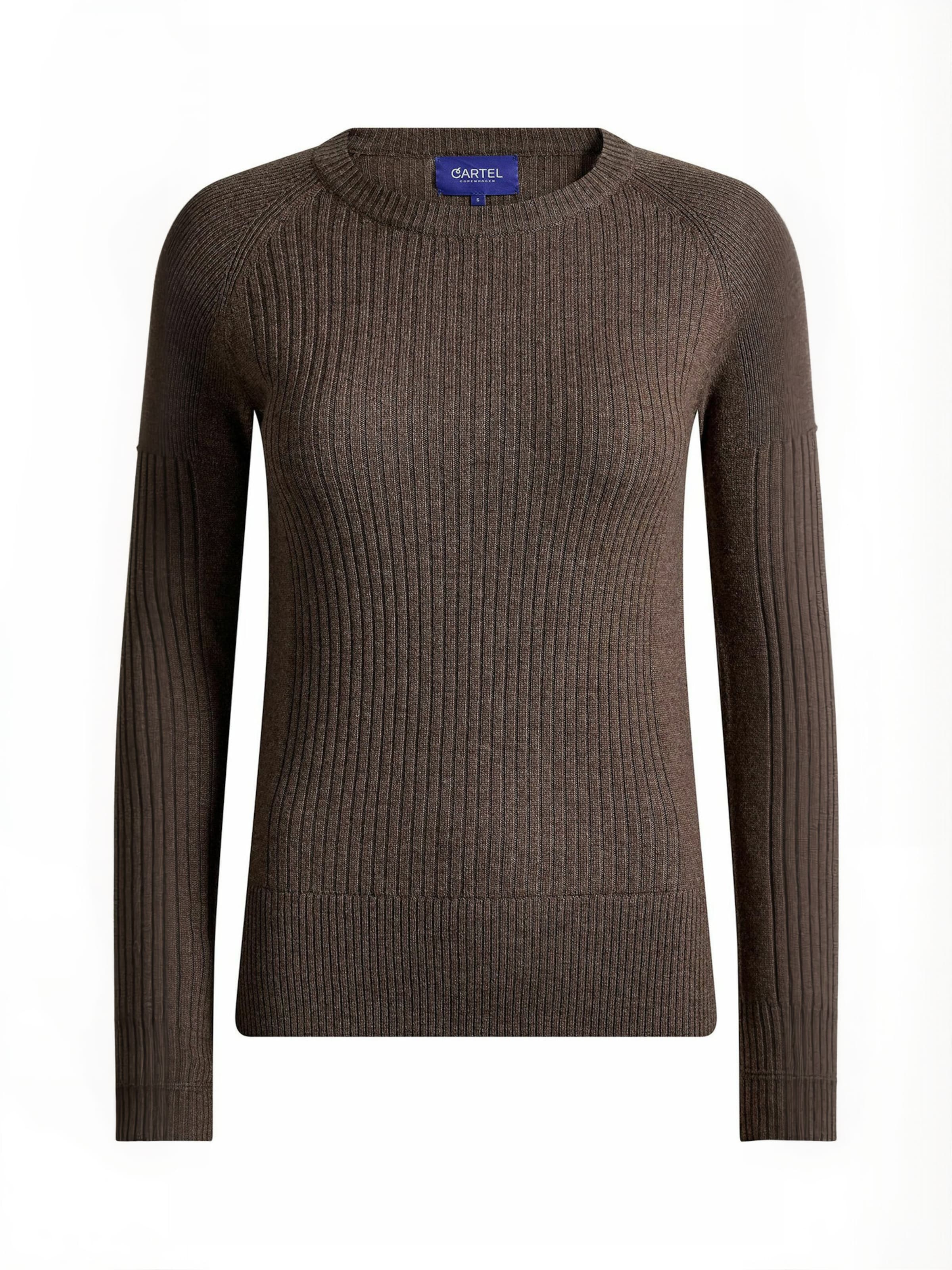 Copenhagen Cartel Sweater ' Aveline ' in Brown: front