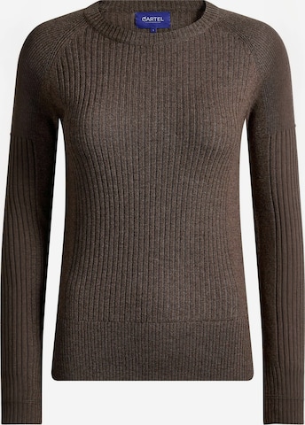 Pull-over ' Aveline ' Copenhagen Cartel en marron : devant
