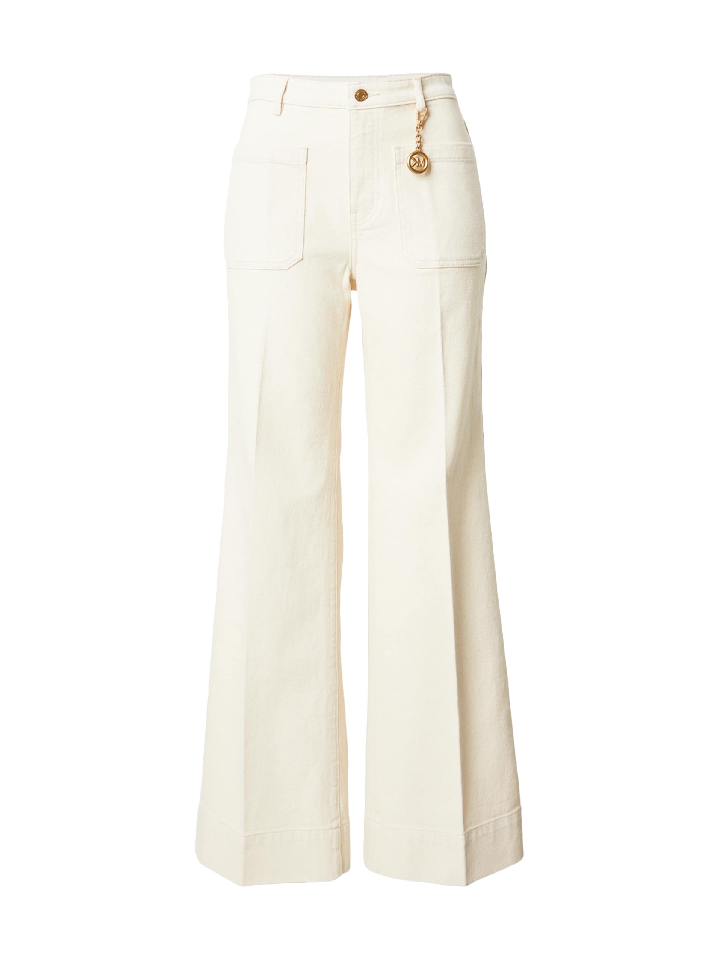 Wide Leg Jean 'VIOLETTE' MICHAEL Michael Kors en beige : devant
