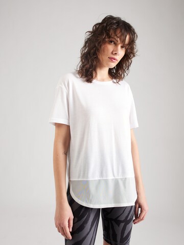 ONLY PLAY - Camiseta funcional 'FLIP ON' en blanco