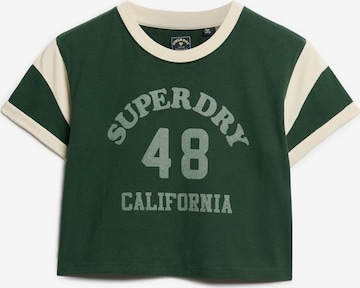 T-shirt Superdry en vert : devant