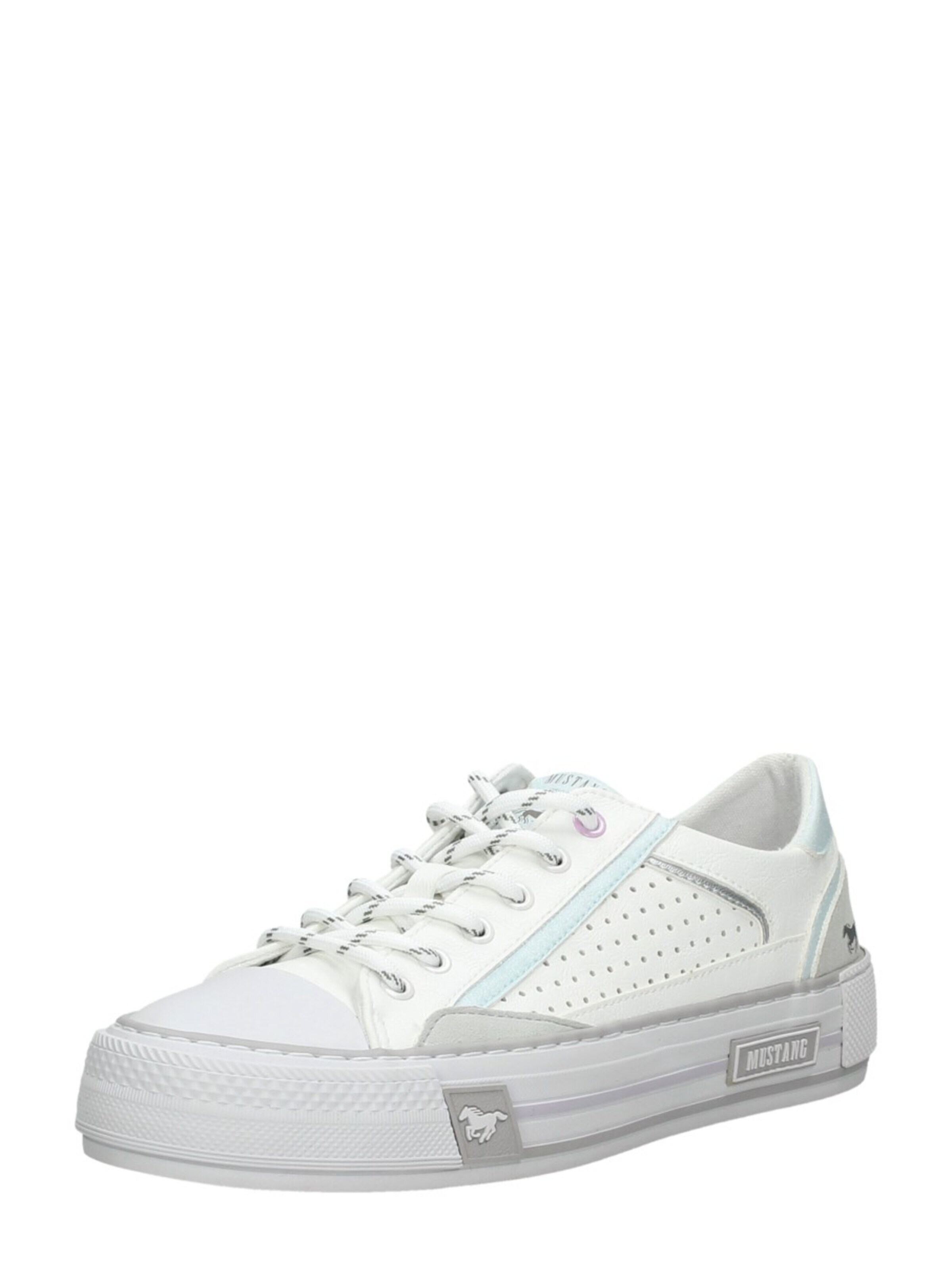 MUSTANG Sneakers laag 'Laag' in Wit: voorkant