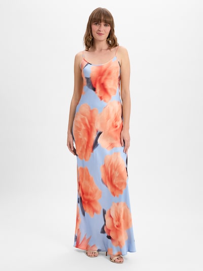 mbym Robe d’été ' Bellah ' en bleu clair / orange, Vue avec produit
