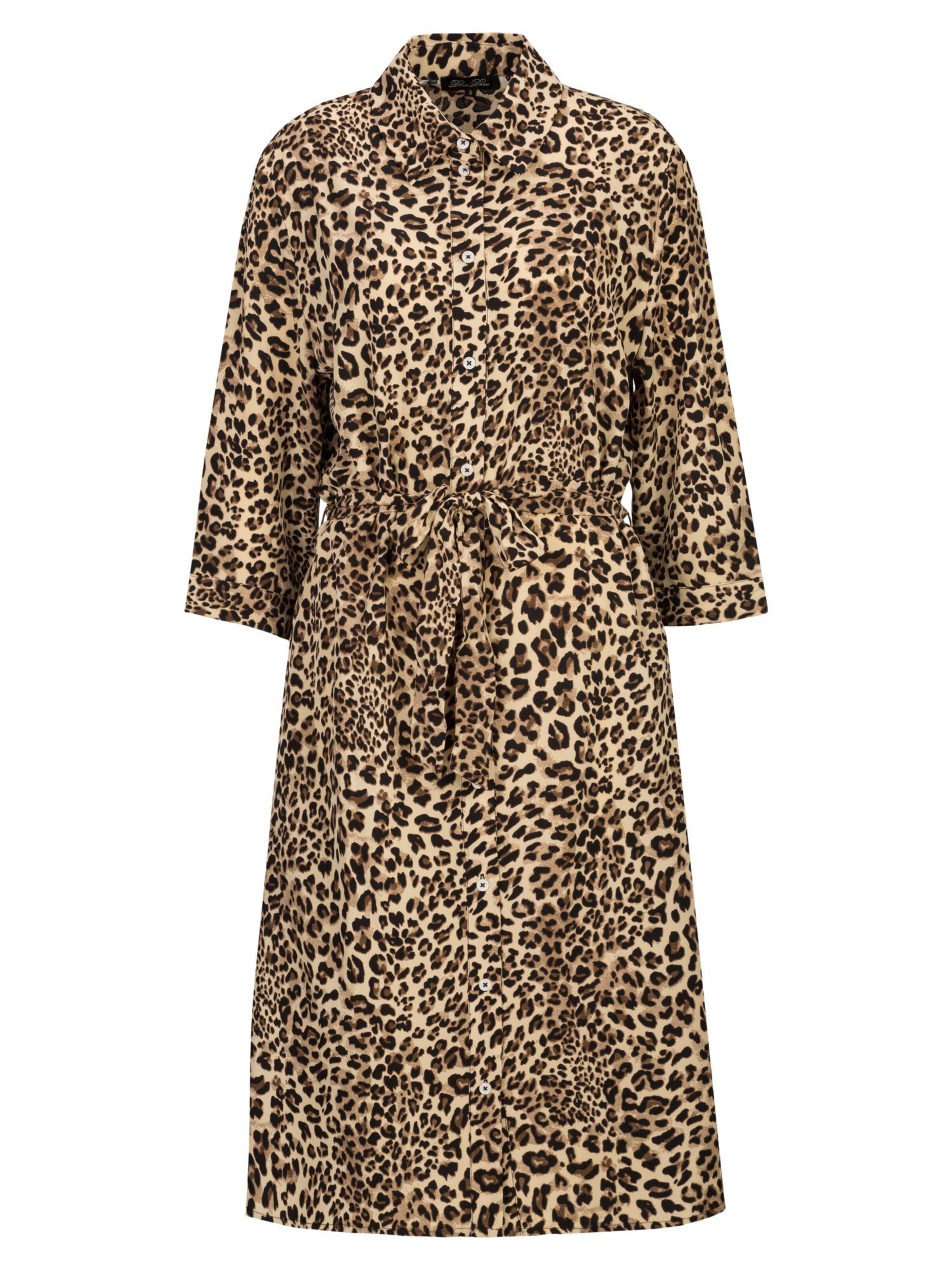 Dine'n'Dance Zomerjurk 'Yren' in Bruin: voorkant