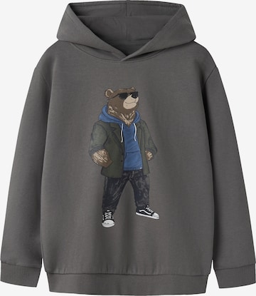 NAME IT Sweatshirt 'NKMRUZ' in Grey: front