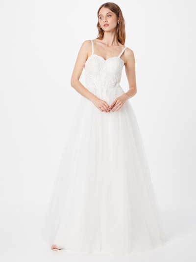 Rochie de seară MAGIC BRIDE pe crem, Vizualizare model