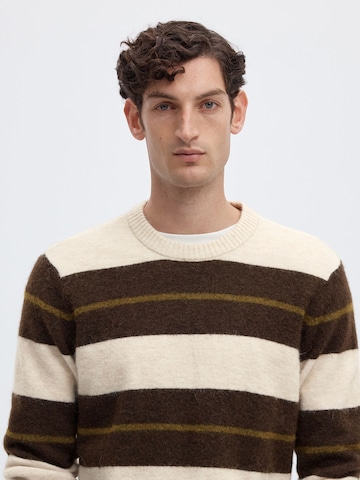 Pull-over 'SLHRAI' SELECTED en beige