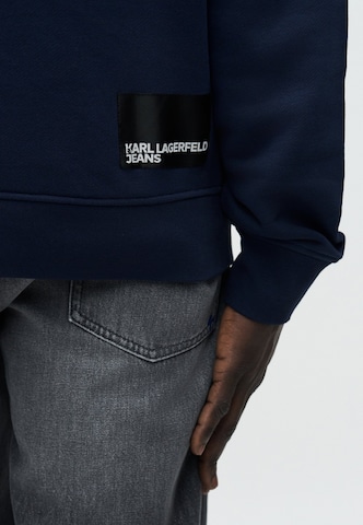 KARL LAGERFELD JEANS Mikina 'ESSENTIAL' - Modrá