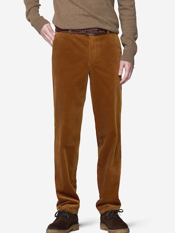 Regular Pantalon chino 'Roma 2-8621' MEYER en marron : devant