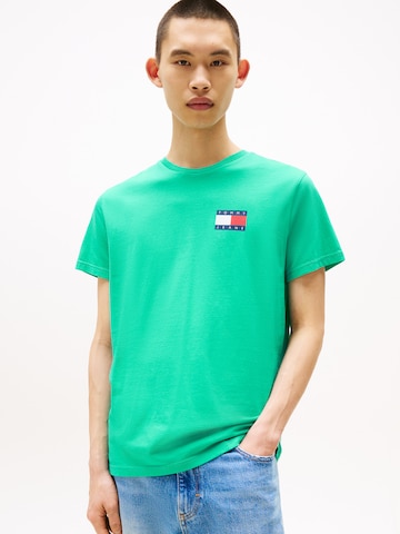 Tommy Jeans Футболка 'ESSENTIAL' в Зеленый: спереди