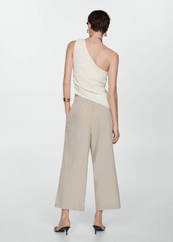 MANGO Loosefit Broek 'Linovis' in Beige