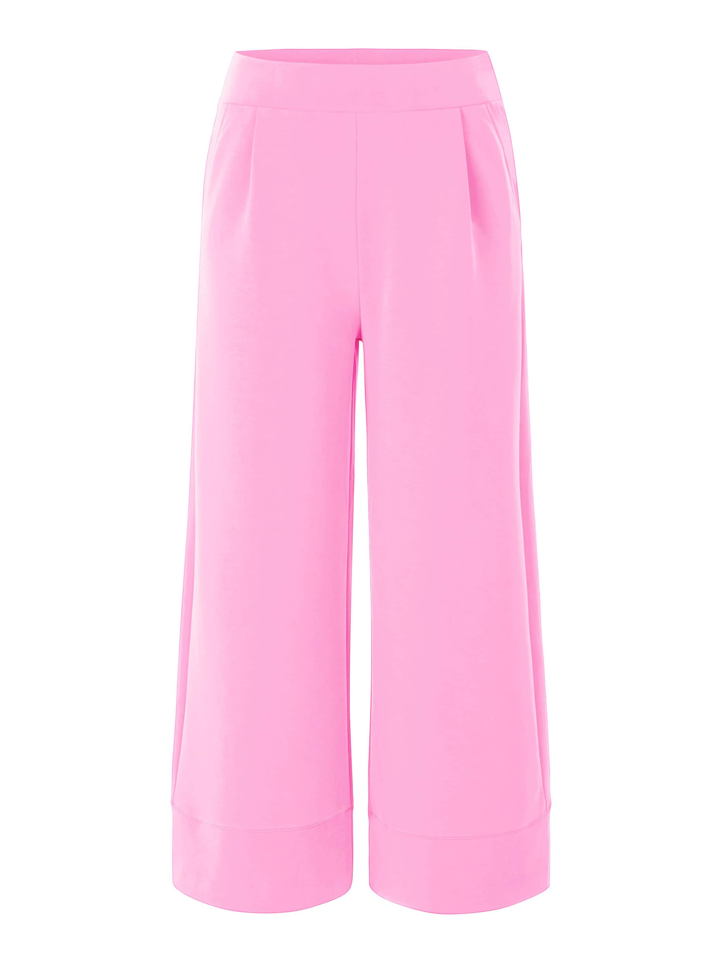 Rich & Royal - Perna larga Calças em rosa: frente