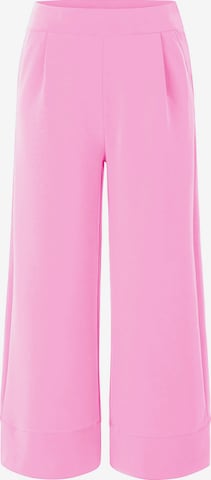 rožinė Rich & Royal Plačios klešnės Kelnės: priekis