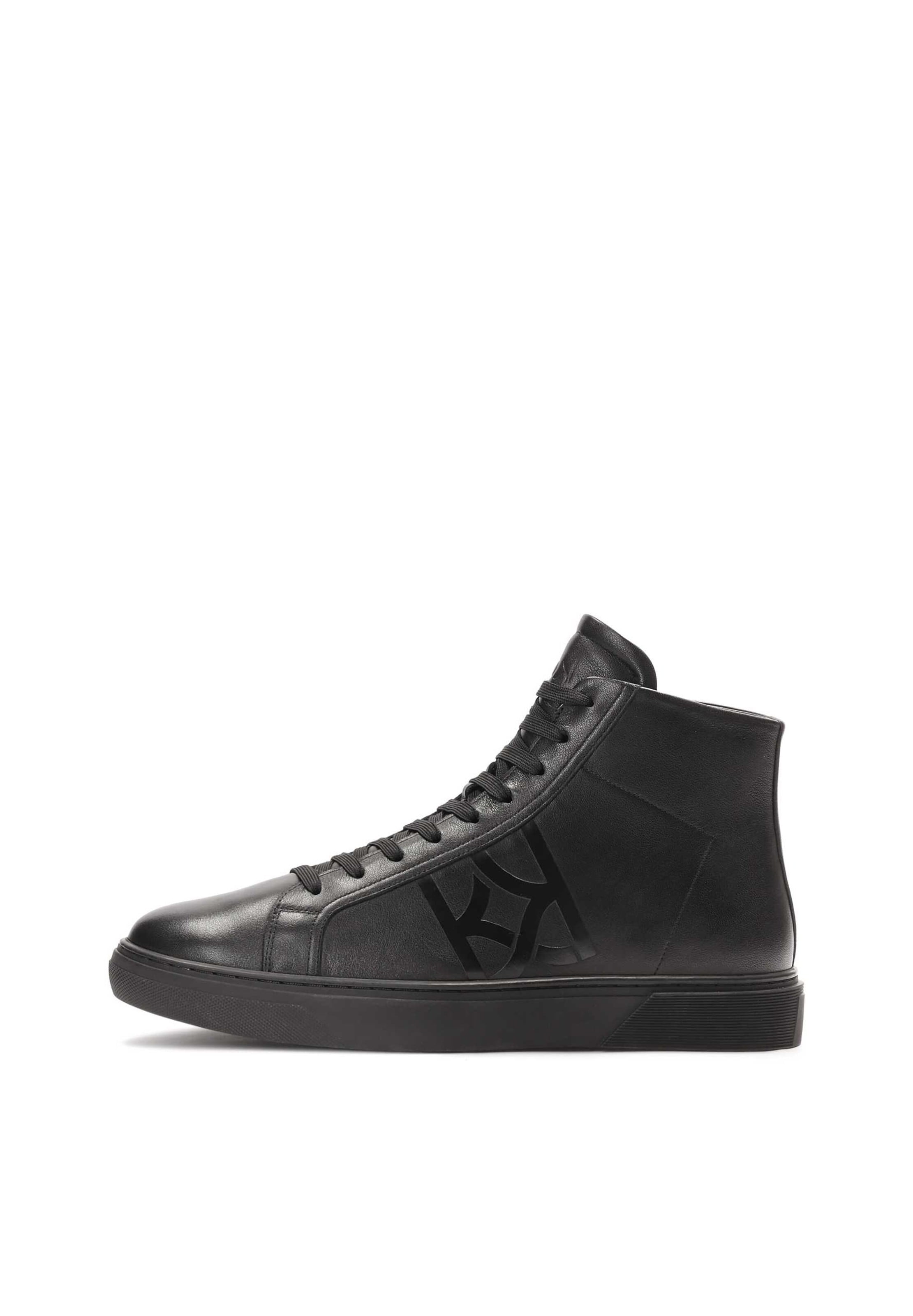 Kazar - Sapatilhas altas em preto: frente