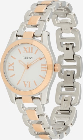 Montre à affichage analogique 'VEDA' GUESS en argent : devant