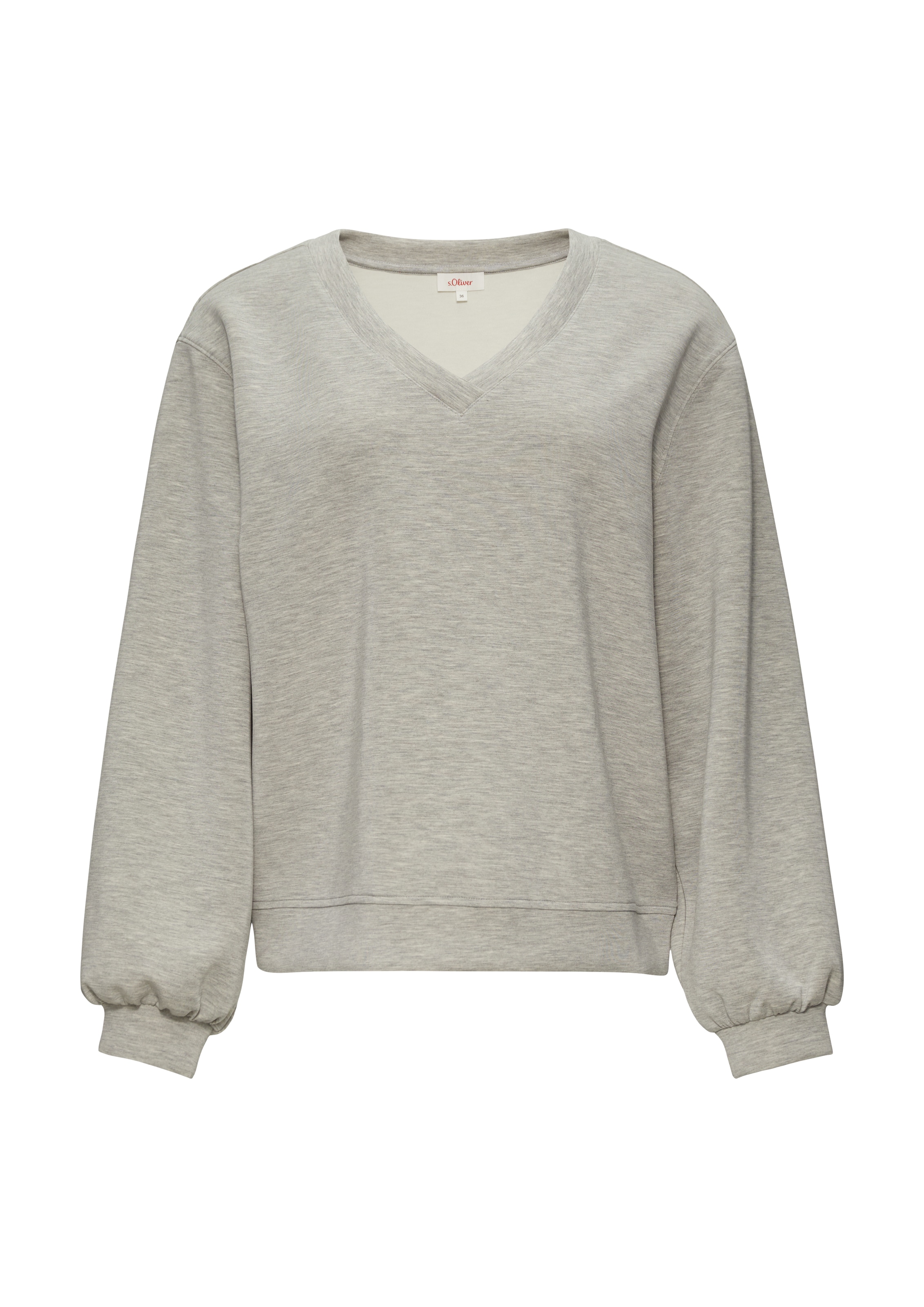 s.Oliver Sweatshirt in Grau: Vorderseite