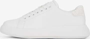 Baskets basses Calvin Klein en blanc : devant