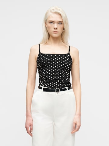 HOLLISTER Top - fekete: elől