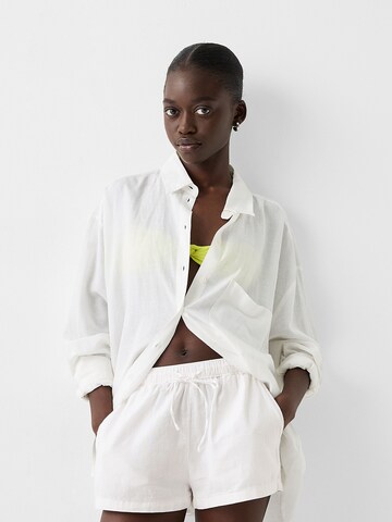 Bershka Loosefit Bukser i beige