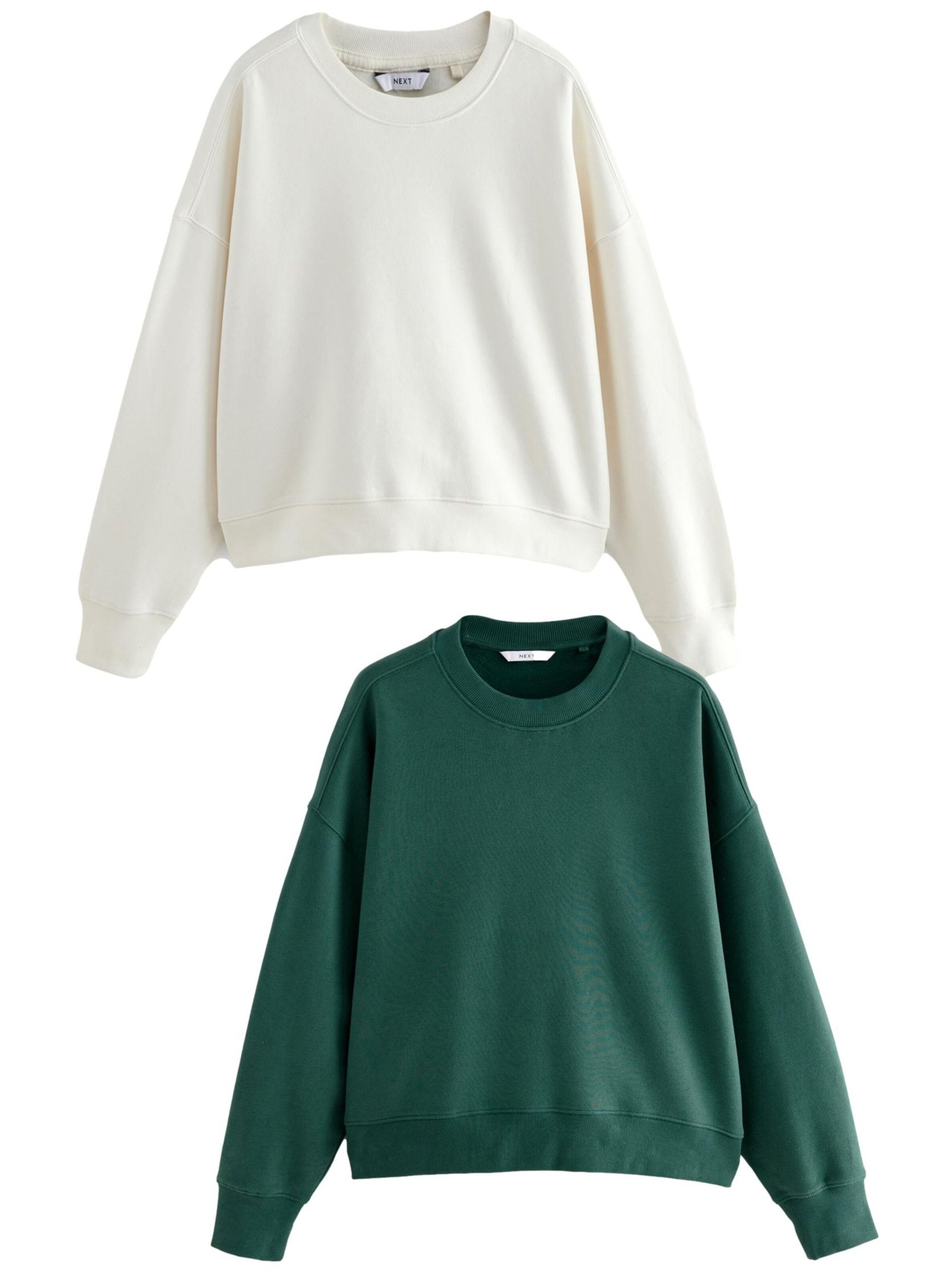 Next Sweatshirt 'Essentials' in Beige: voorkant