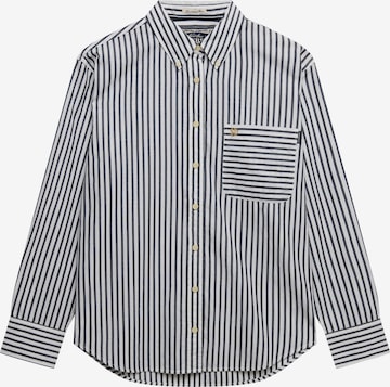 Superdry & Co Blouse 'Poplin' in Blauw: voorkant