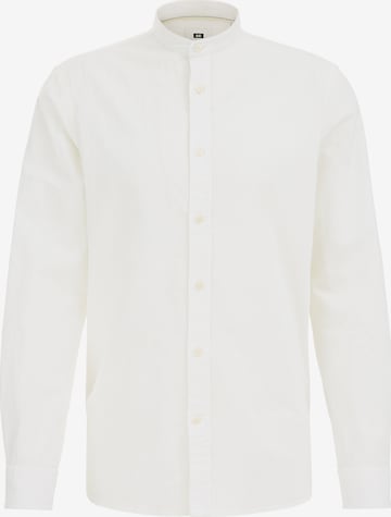Slim fit Camicia di WE Fashion in bianco: frontale