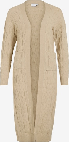 VILA Neuletakki 'VIPEPA' värissä harmaa: etupuoli