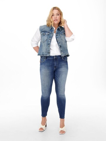 ONLY Carmakoma Skinny Jeans 'Lasmin' in Blauw
