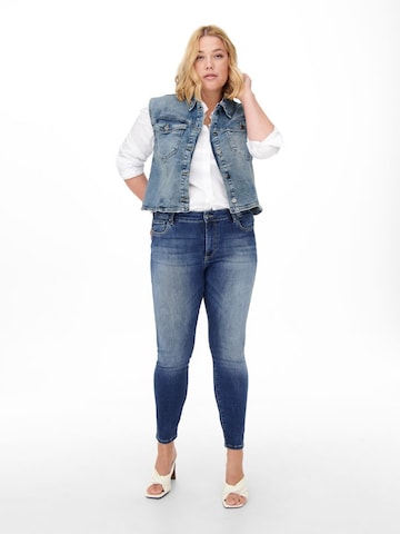 ONLY Carmakoma Skinny Jeans 'Lasmin' in Blau