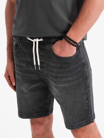 Ombre regular Jeans i sort