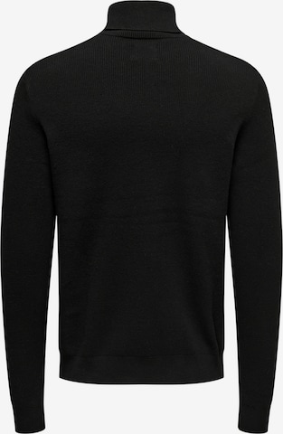 Only & Sons Пуловер 'Phil' в черно