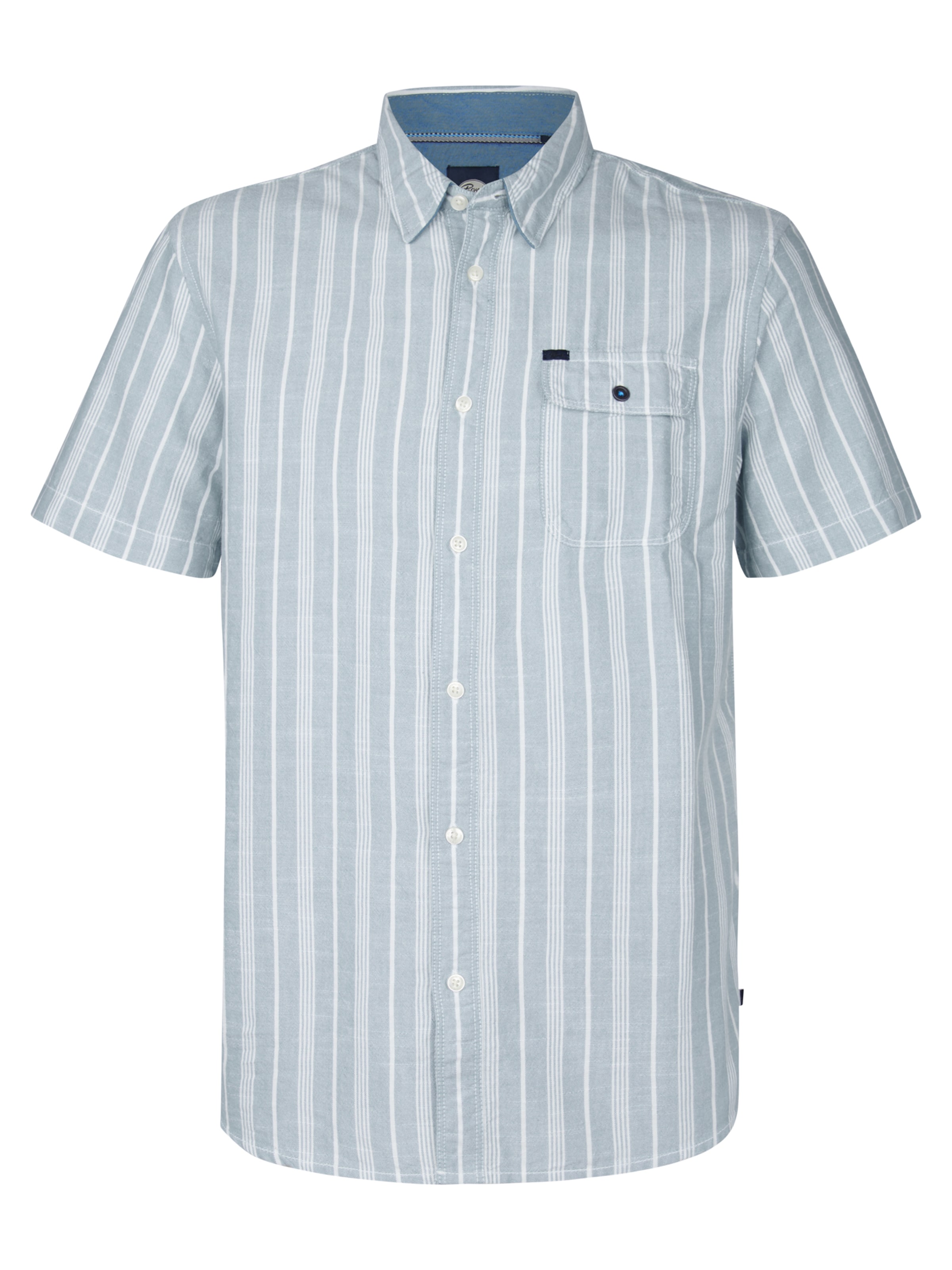 Chemise 'Turtlevista' Petrol Industries en bleu : devant