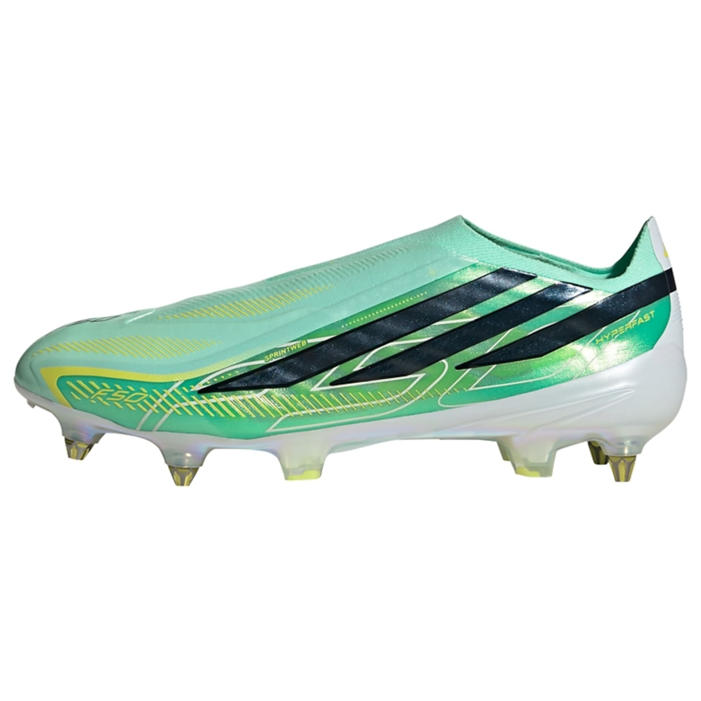 ADIDAS PERFORMANCE Voetbalschoen 'F50 Hyperfast Elite' in Groen: voorkant