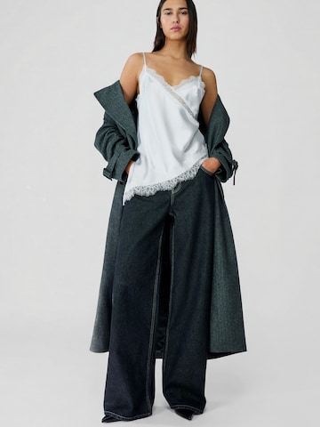 Bershka Top - Modrá