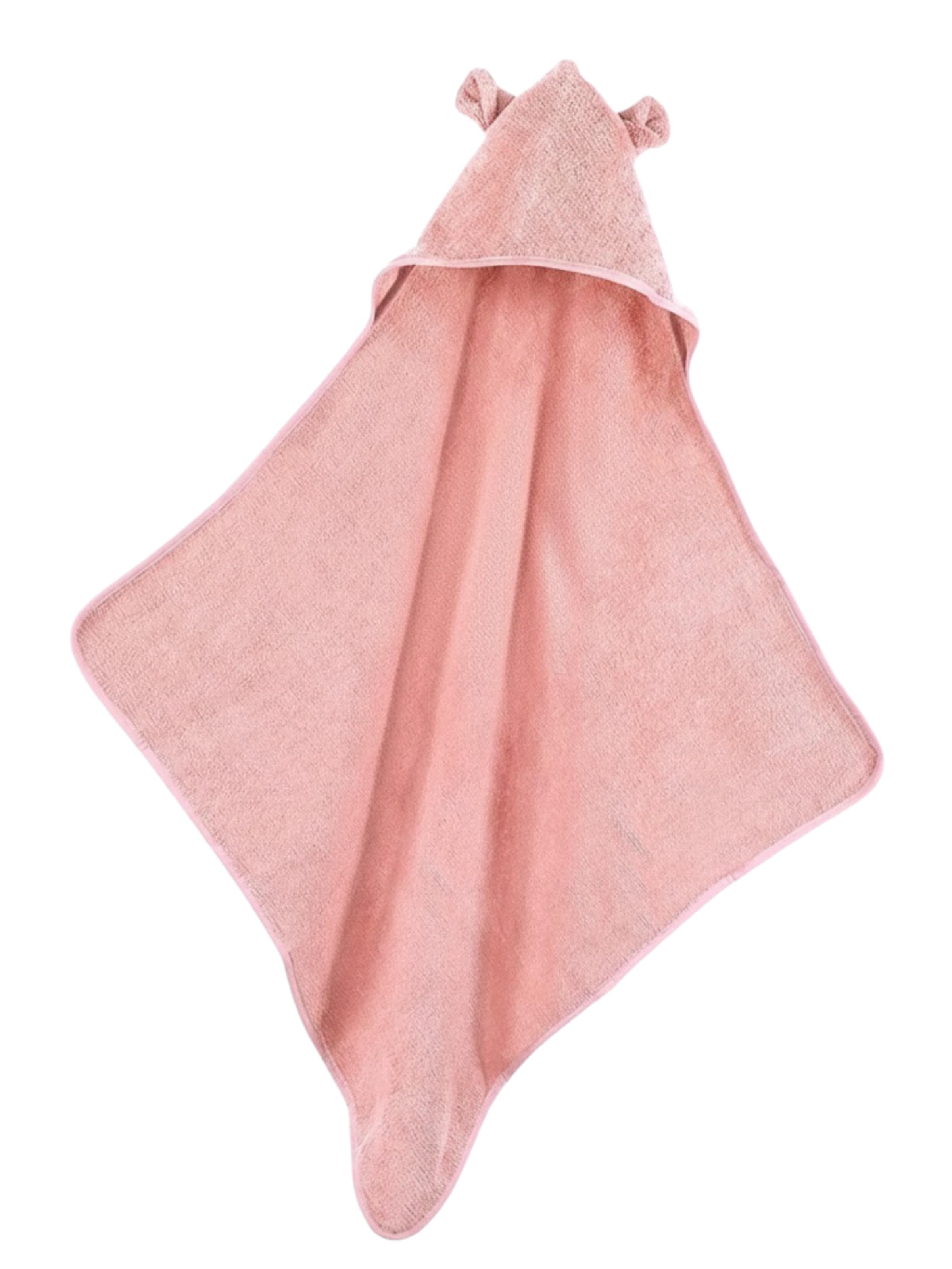 MOYO Bademantel 'Baby Kapuzenhandtuch mit süßen Ohren'‌‌‌‌‌‌‌ in Pink: Vorderseite