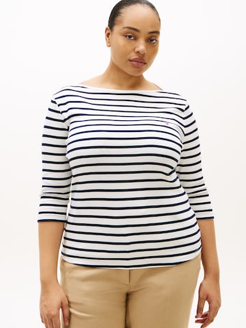 Tommy Hilfiger Curve - Camiseta en blanco: frente