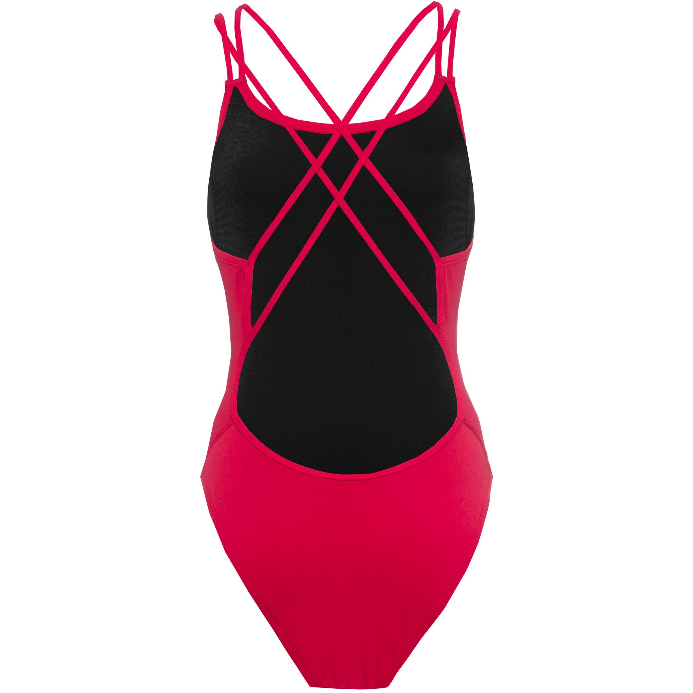 Bustier Maillot de bain sport Nike Swim en rouge